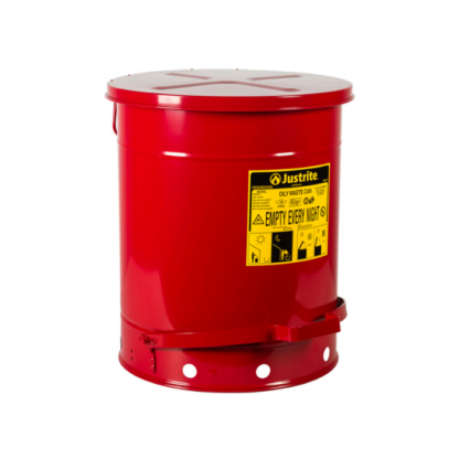 JUSTRITE 09500 RED  OILY WASTE CAN