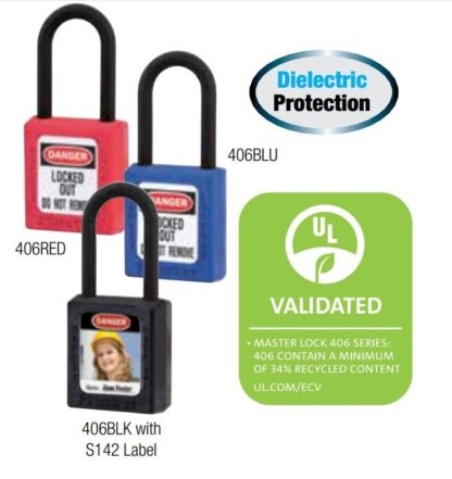 Master Lock 406KAS3/406KAS6/406KAS12 Non-Conductive Non-Magnetic Non-Sparking Safety Padlock