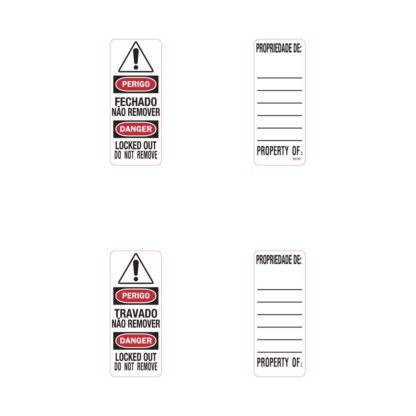 Master Lock S141LPTLEN Padlock Identification Labels