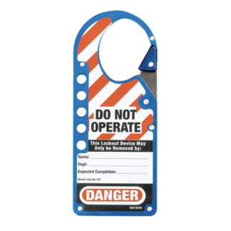 Master Lock 427BLU Labeled Snap-On Hasp