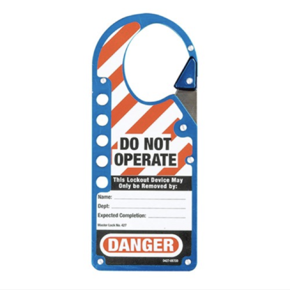 Master Lock 427BLU Labeled Snap-On Hasp