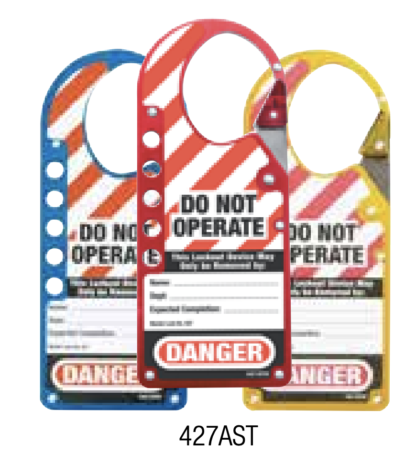 Master Lock 427AST Labeled Snap-On Hasp