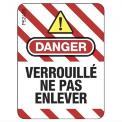 Master Lock S143FR Retractable Cable Lockouts Danger Labels for S856/S866