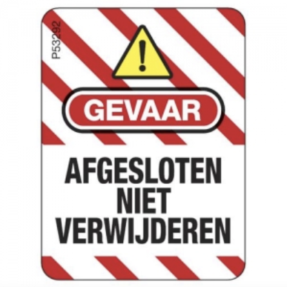Master Lock S143NL Retractable Cable Lockouts Danger Labels for S856/S866